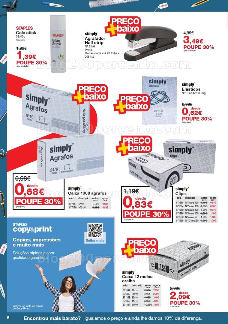 Antevisão Folheto STAPLES Promoções de 8 a 29 outubro